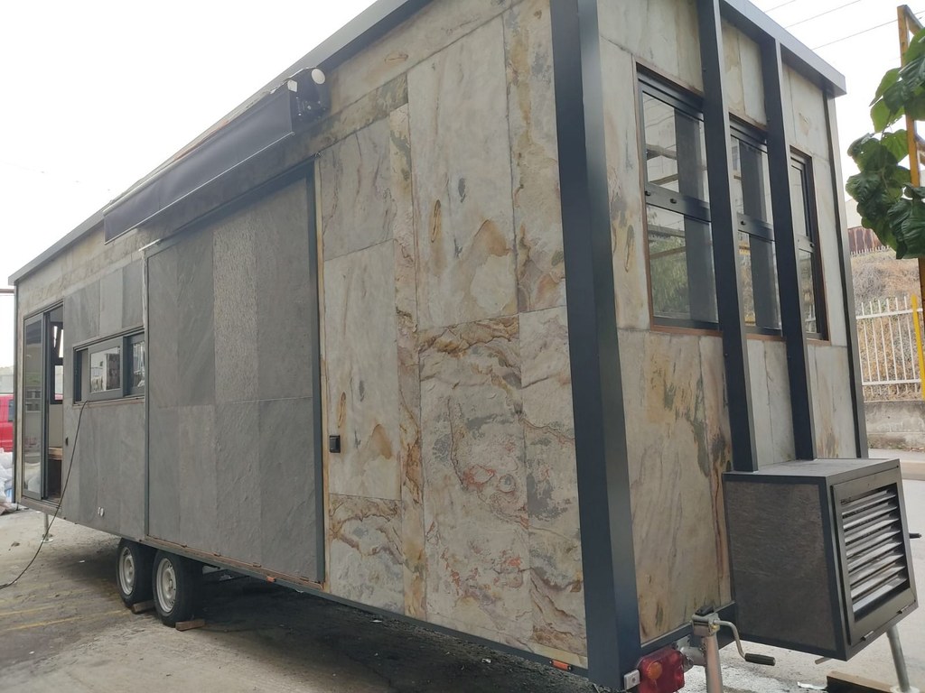 Linea Pietra dış mekan özel taş kaplama uygulaması
